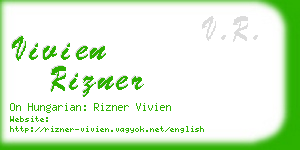 vivien rizner business card